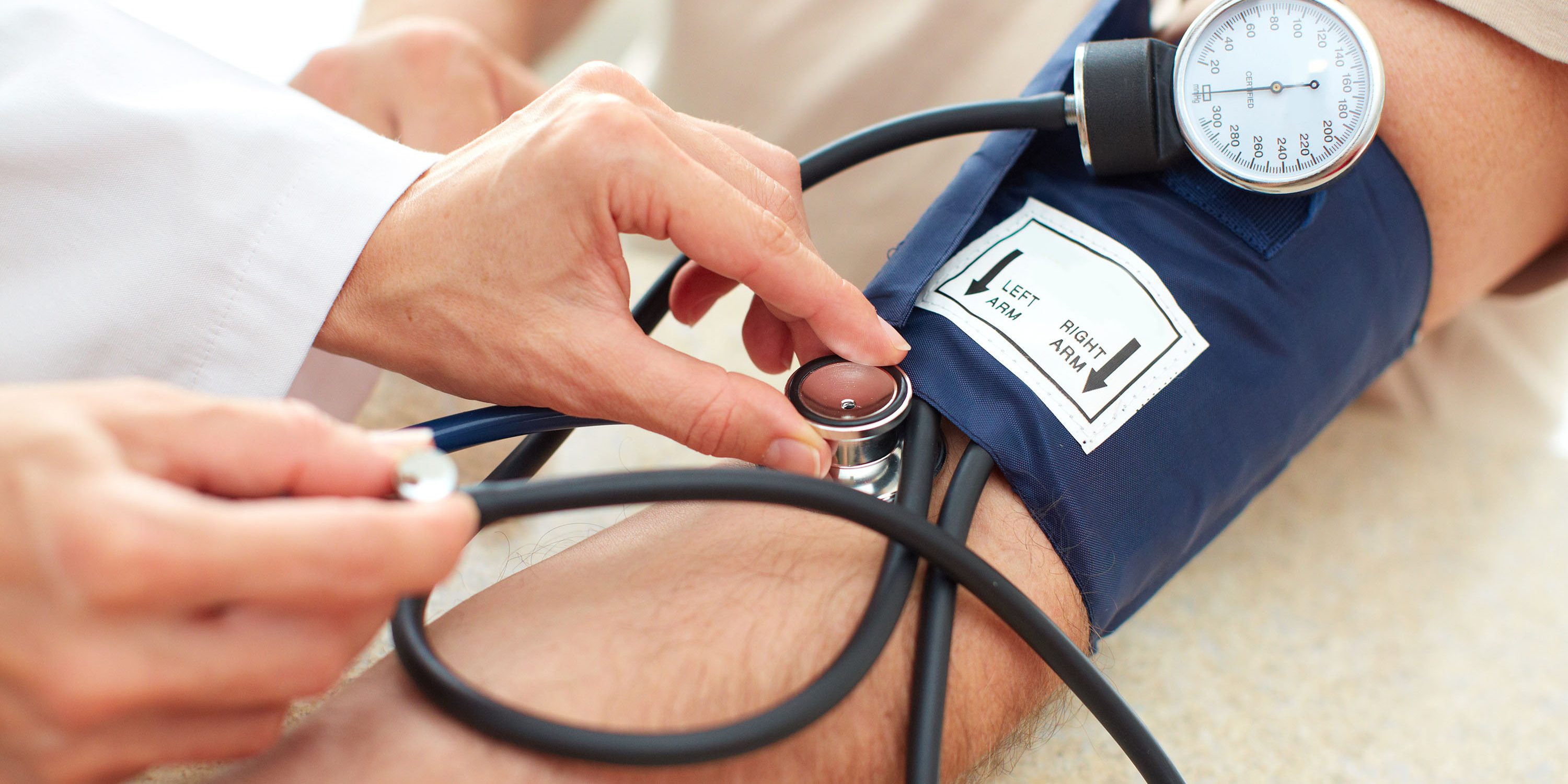 Checking blood pressure