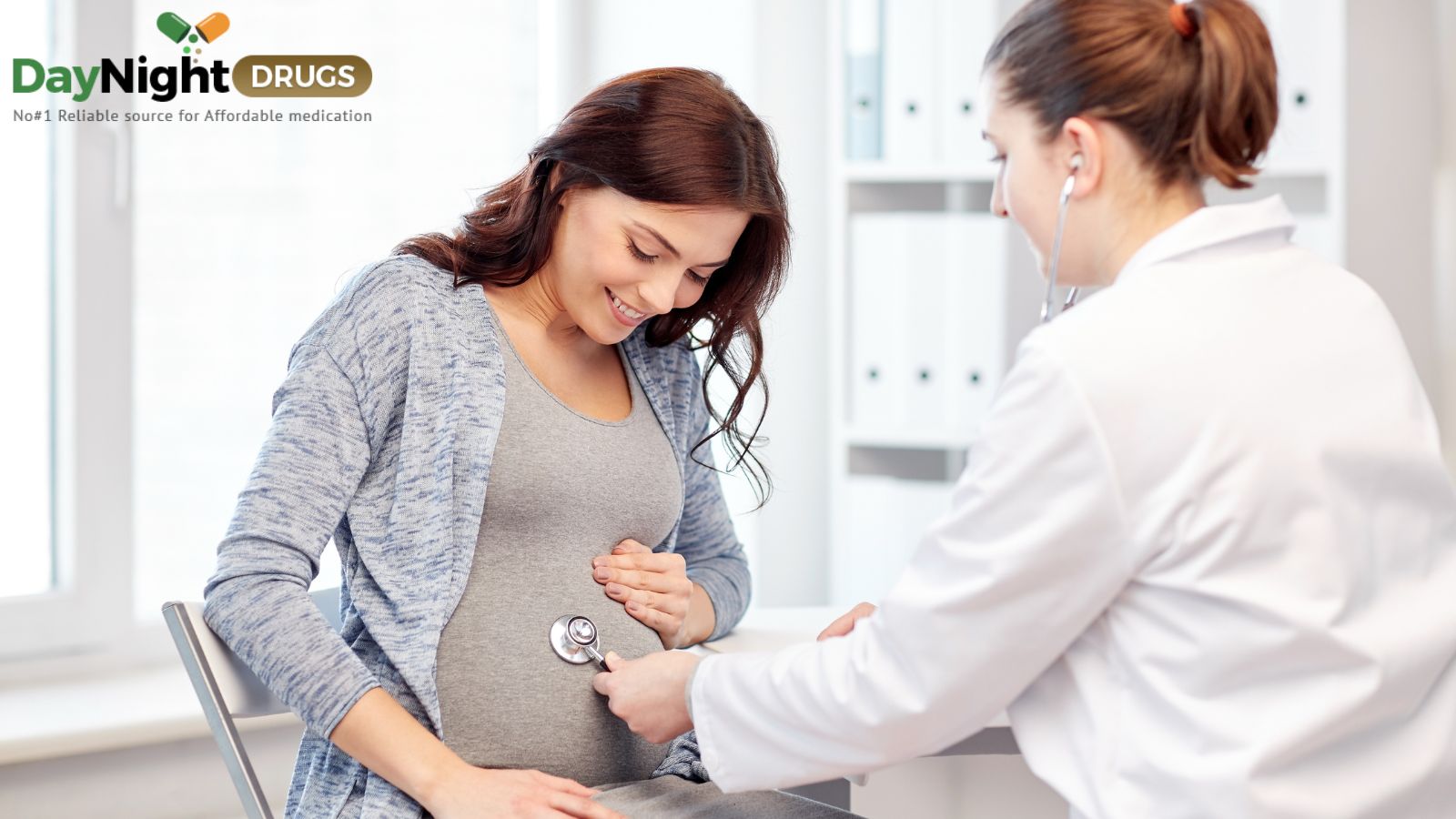 A doctor checking a pregnant woman