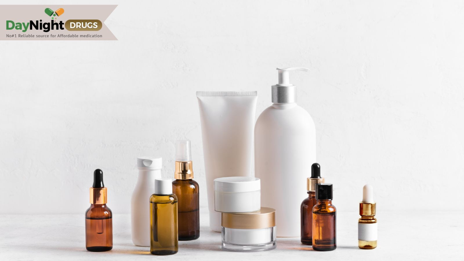 A picture of multiple skincare products