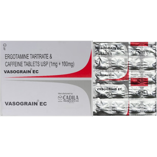 Generic Cafergot 1mg/100mg Tab
