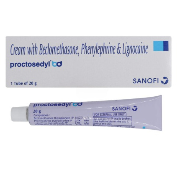 Generic Phenylephrine (0.10) + Beclometasone (0.025) + Lidocaine (2.50) Percent Cream - 20gm Tube