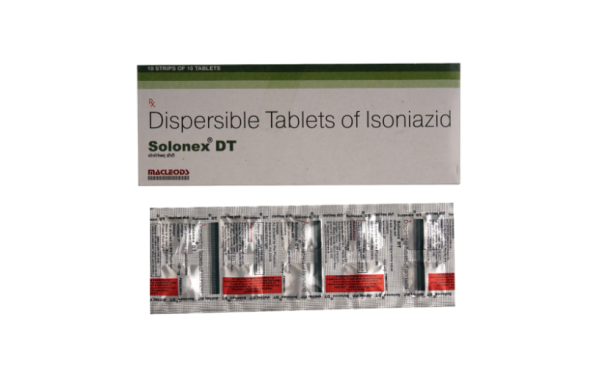 A pack and a strip of Isoniazid (100mg) Tablets