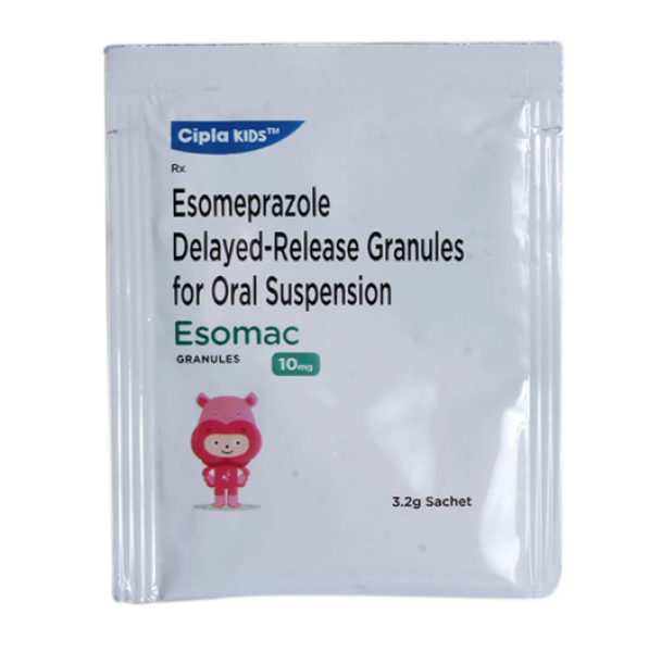 A sachet of 10mg Esomeprazole Granules