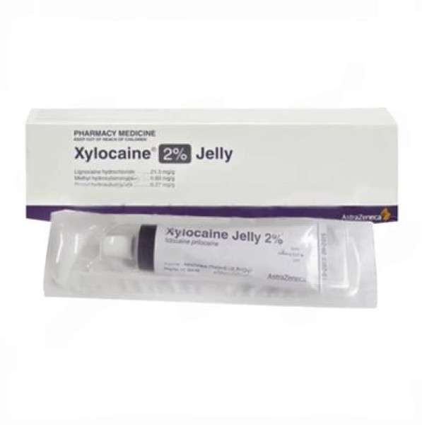 A pack and a tube of generic Lidocaine (2%) Jelly