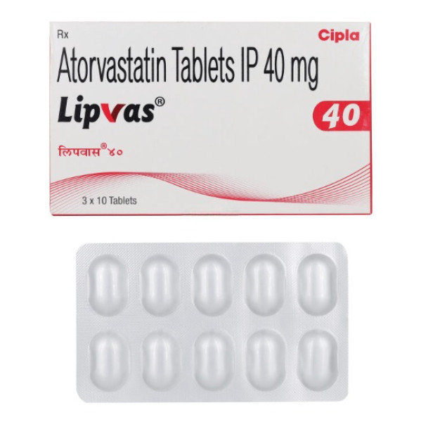 Box and a few strips of generic Atorvastatin Calcium 40mg tablets