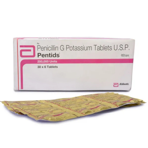 A box and a strip of Generic Penicillin G (200000IU) Tablets
