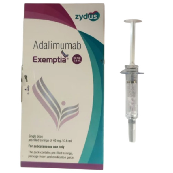 A box a prefilled syringe of Idacio Generic Injection