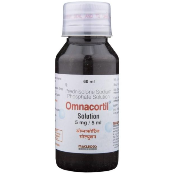 A bottle of Generic Pediapred 5mg/5ml Solution