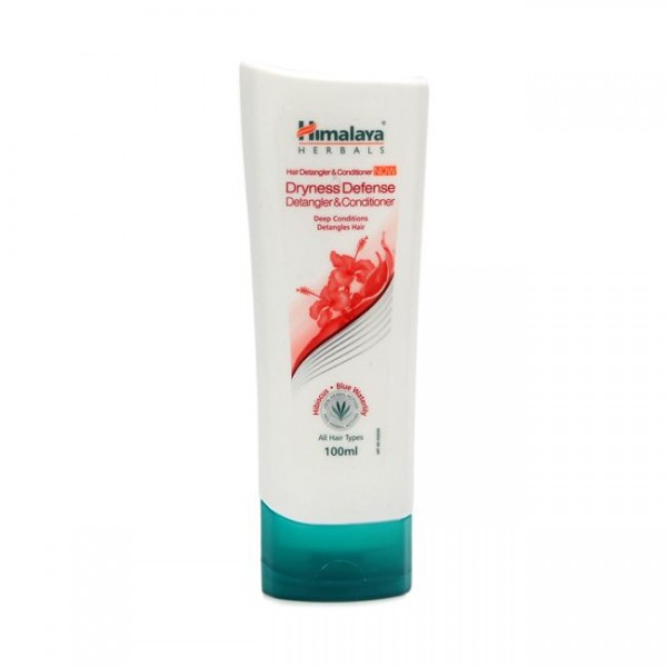 A bottle of Himalaya's Dryness Defense Detangler & Conditioner 100 ml 