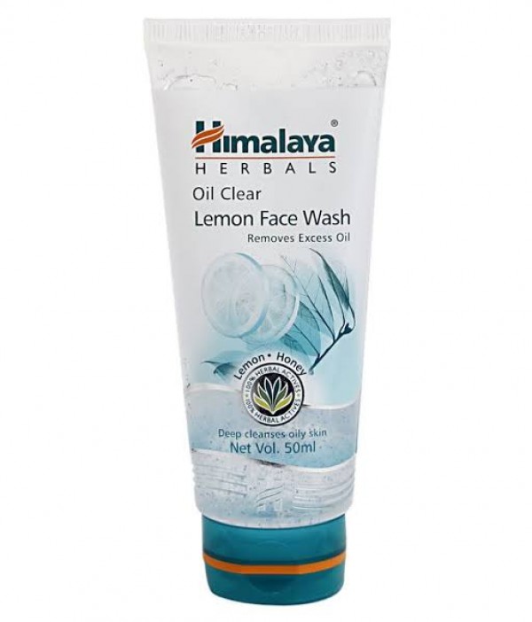 A tube of Oil Clear Lemon 50 ml (Himalaya) Face Wash