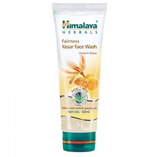A tube of Fairness Kesar 50 ml (Himalaya) Face Wash