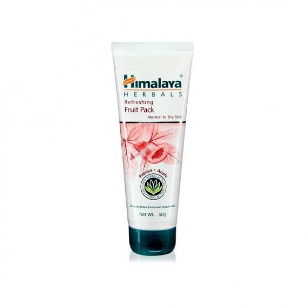 A tube of himalaya's Refreshing Fruit 50 gm Face Pack