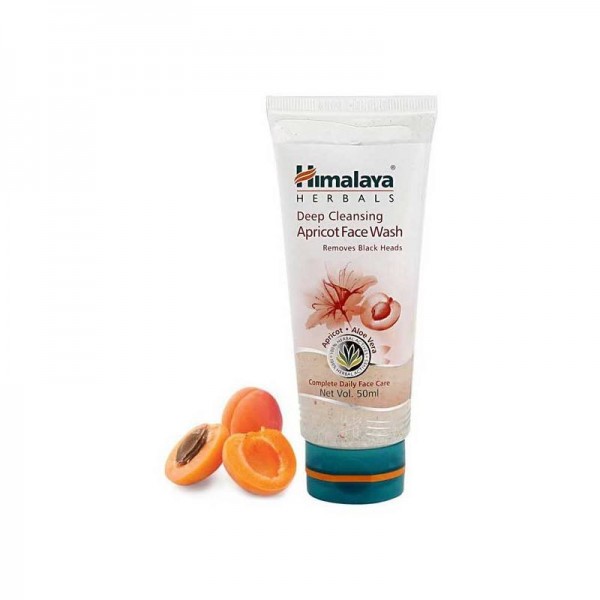 A tube of himalaya's Deep Cleansing Apricot 50 ml Face Wash