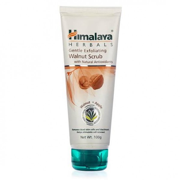 A tube of himalaya's Gentle Exfoliating Walnut 100 gm Scrub
