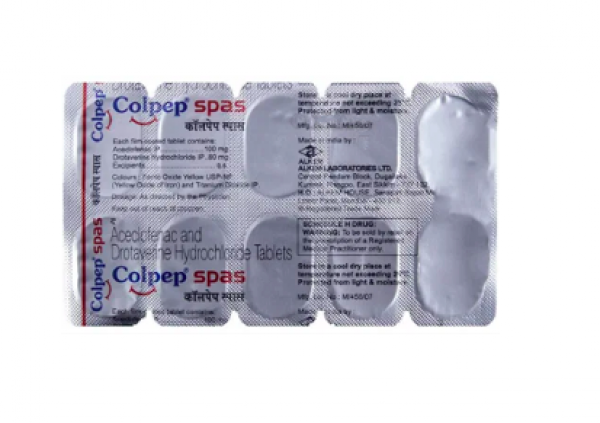 Drotaverine 80mg + Aceclofenac 100mg Tab