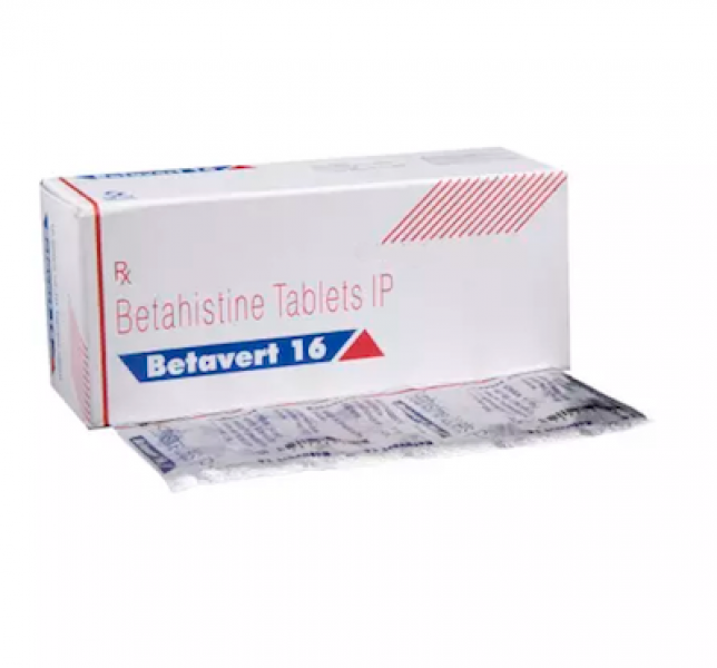 Box and a strip of Generic Betaserc 16 mg Tab - Betahistine