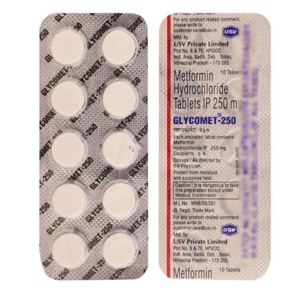 Generic Glucophage 250 mg Tab