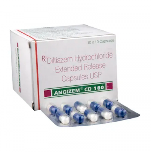 Box and a strip of Generic Cardizem 180 mg Tab - Diltiazem