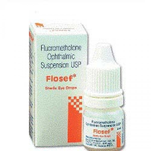 Box pack and a dropper bottle of generic Fluorometholone (0.1% ) Eye Drop