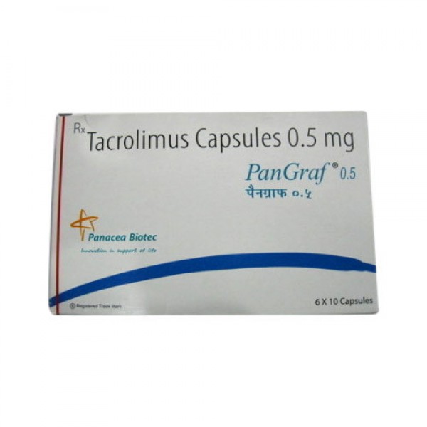 Box of Generic Prograf 0.5 mg Caps - Tacrolimus
