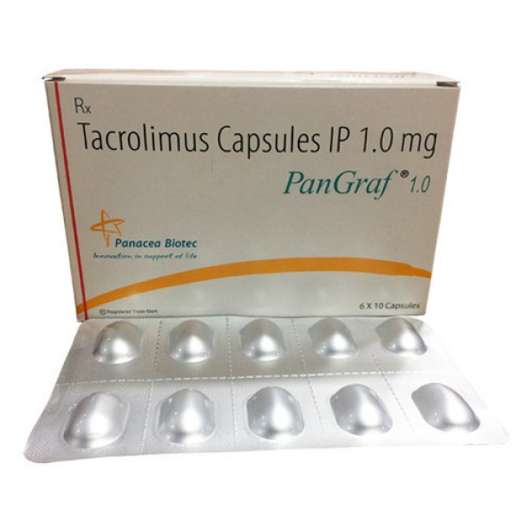 Box and blister strip of Generic Prograf 1 mg  Caps -  Tacrolimus