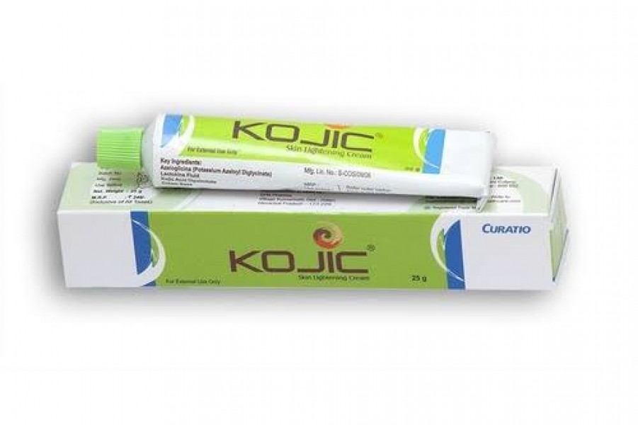 Generic Kojic acid +Lactokine Fluid + Axeloglicina Cream Tube 25 gm (Skin Lightening Cream)