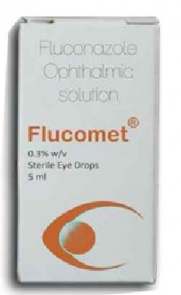 Box pack of generic Fluconazole 0.3% Eye Drop