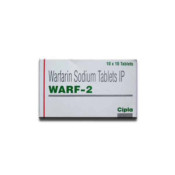 Box of generic Warfarin 2mg Tablet