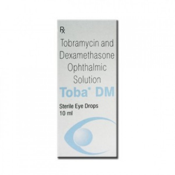 Box of generic Dexamethasone (0.1%) + Tobramycin (0.3%) Eye Drops