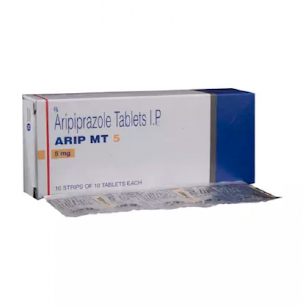 Box and blister strip of generic Aripiprazole 5mg tablet
