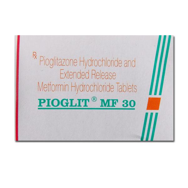 A box of Pioglitazone (30mg) + Metformin (500mg) Tab