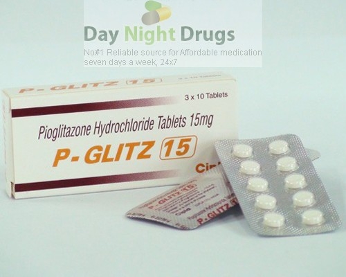 Box pack and a few strips of generic Pioglitazone Hydrochloride 15mg tablets