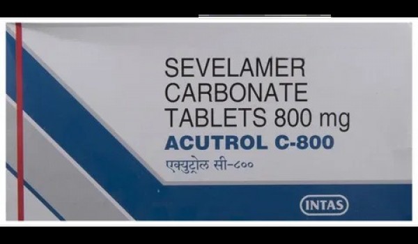 A box of Sevelamer 800mg Tab