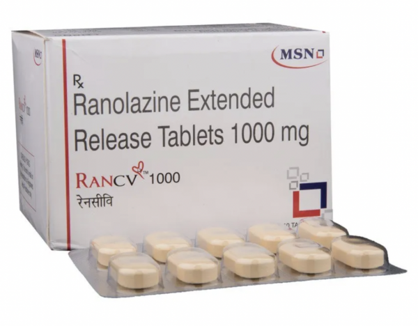 Generic Ranexa ER 1000mg Tab