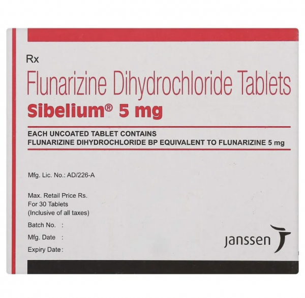 Sibelium 5mg Tab - BRAND VERSION
