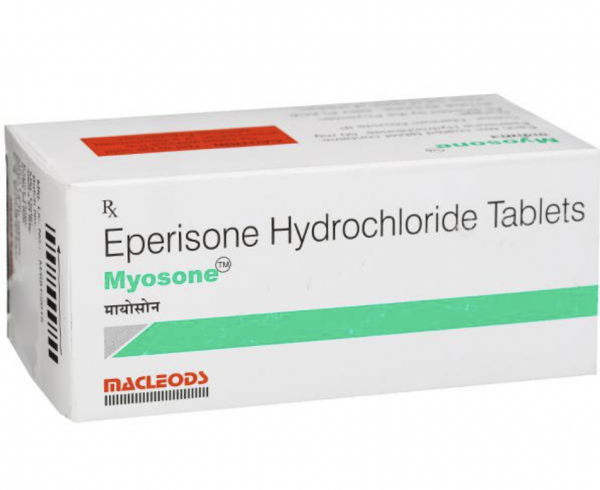 A box of Eperisone (50mg) Tablets
