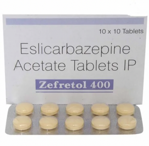A pack and a strip of generic Aptiom 400mg Tab