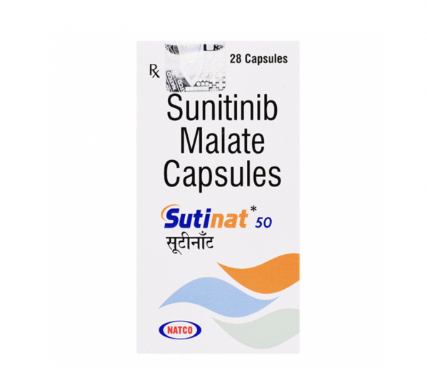 A pack of generic Sutent 50mg Capsules