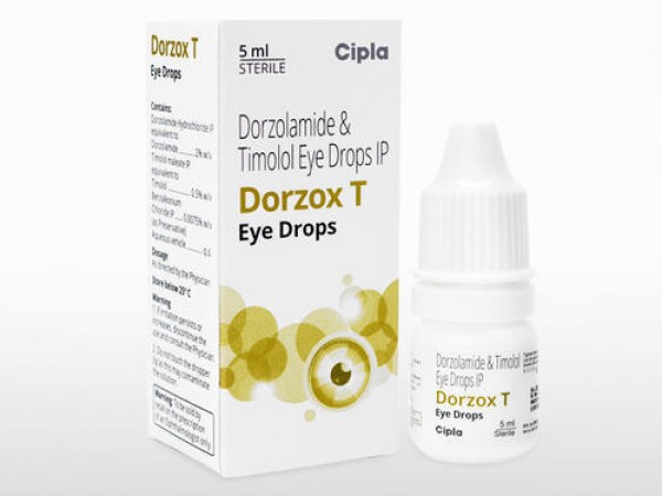 Box and bottle of generic Dorzolamide (2%) and Timolol (0.5%)