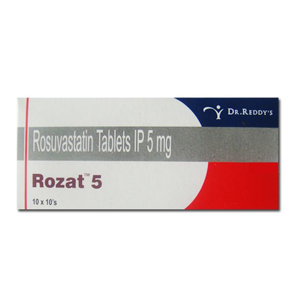 Box and blister strip of generic Rosuvastatin Calcium 5mg tablets