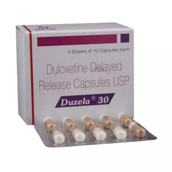 Box and blister strip of generic Duloxetine Hcl 30mg capsule
