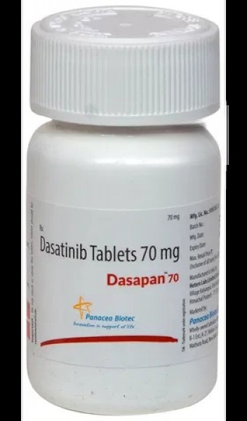 A box of Dasatinib 70mg Tab