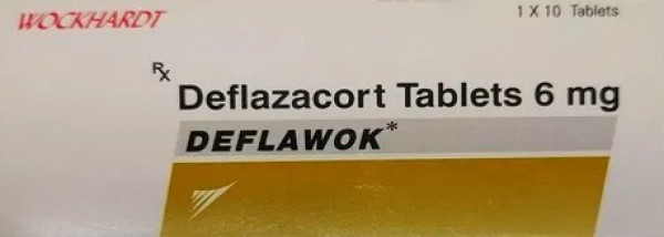 A box and a blister of Deflazacort 6mg Tab
