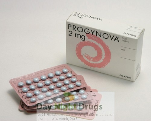Box pack and few strips of generic Kliogest 2mg tablet - estradiol