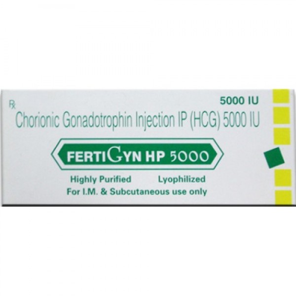 Box of generic HCG 5000IU  - FERTIGYN