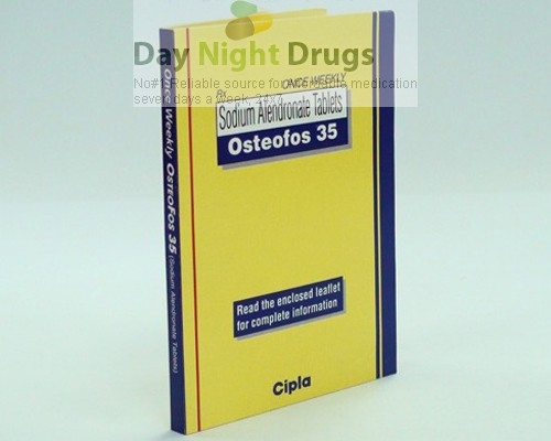 Box of generic Fosamax 35mg Tablets - Alendronate Sodium
