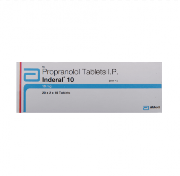 A box of Inderal 10 mg Tab
