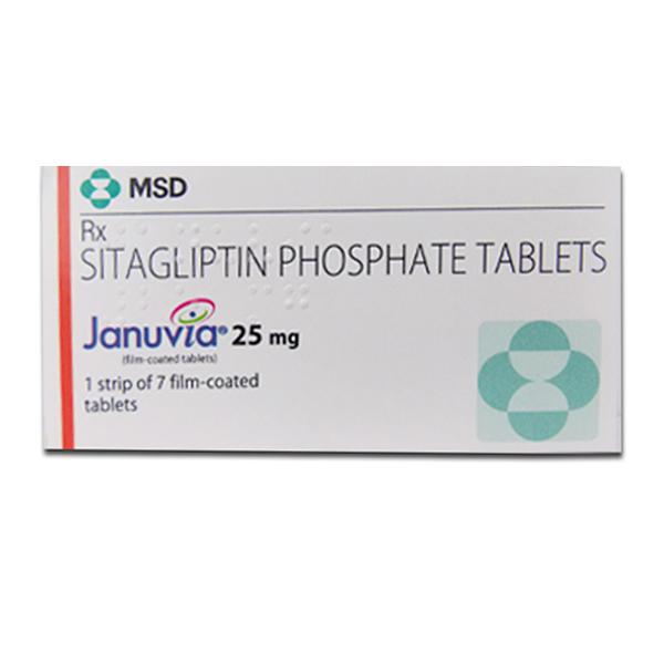 A box of Sitagliptin 25 mg Tab