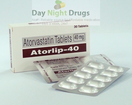 Box and a few strips of generic Atorvastatin Calcium 40mg tablets
