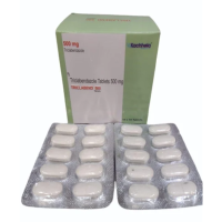 A box and strip of Triclabendazole (500mg) Tablets